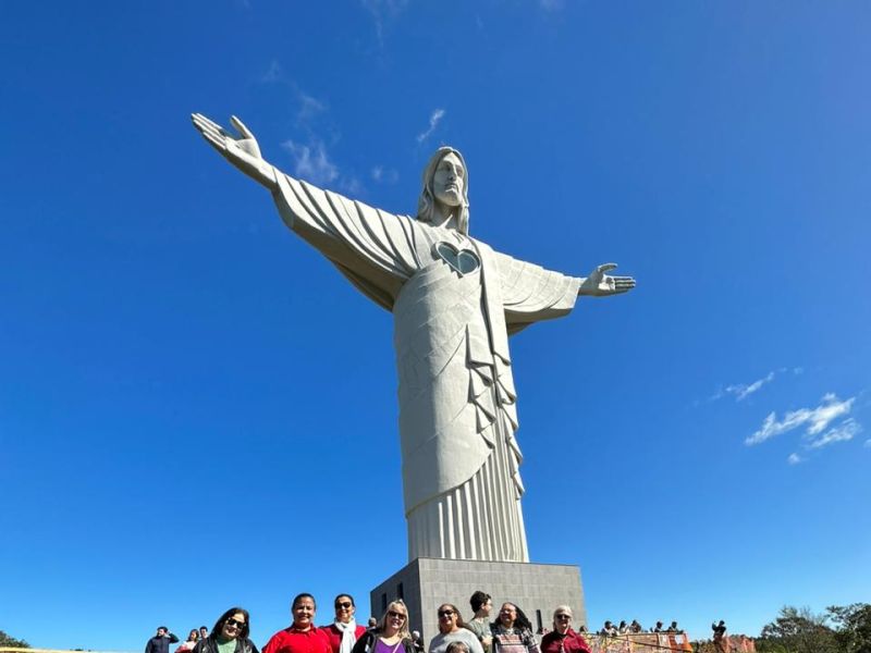 Trem dos Vales e Cristo Protetor - Ferrovia do Trigo - Encantado, Muçum e Guaporé/RS